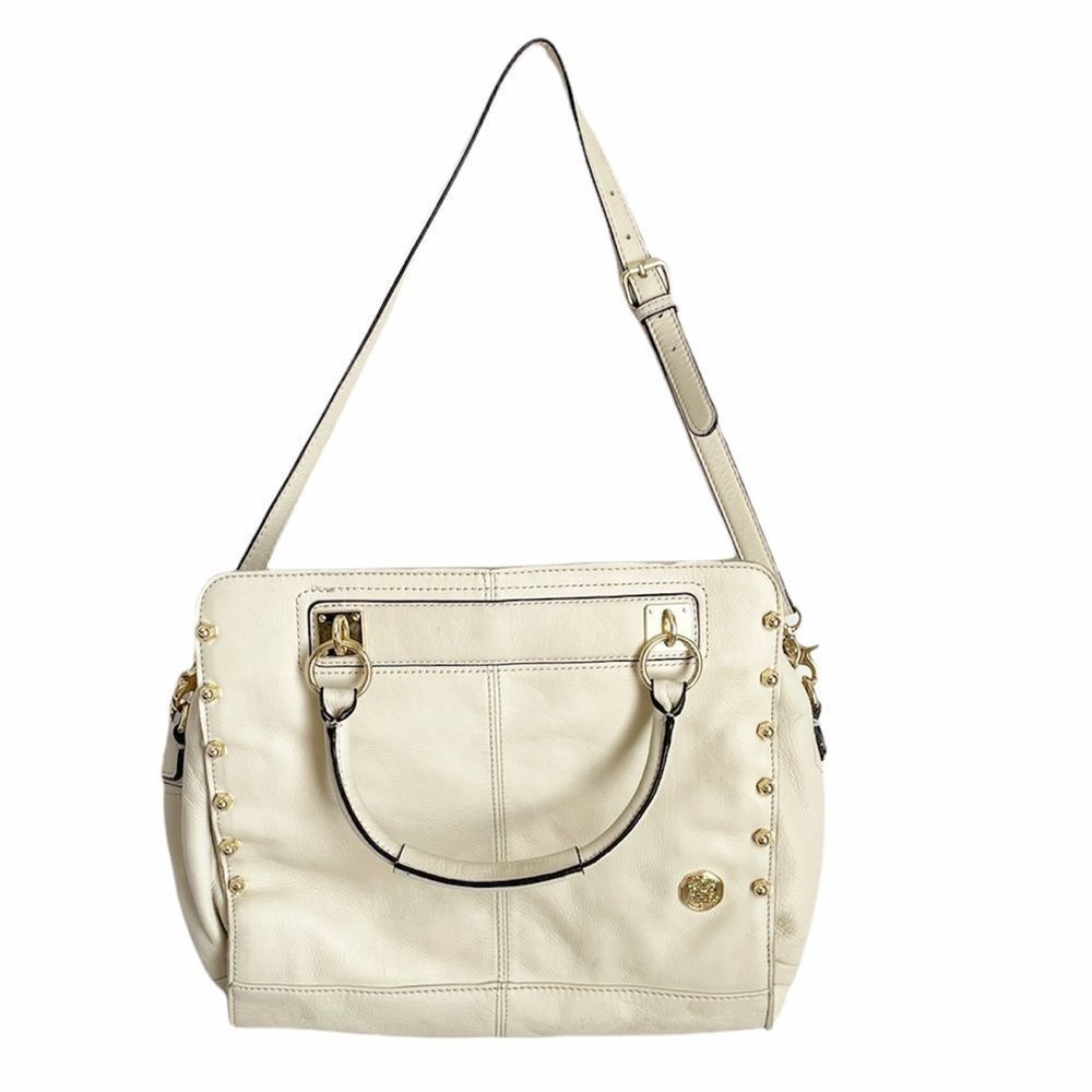 Vince Camuto Cream Gold Crossbody Handbag